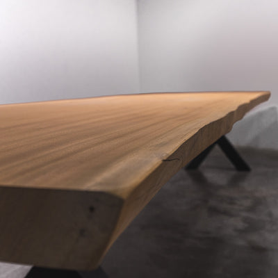 Baumscheiben Esstisch Sapelli - 420 x 95 x 7 cm