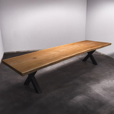 Baumscheiben Esstisch Sapelli - 400 x 110 x 7 cm