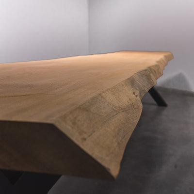 Baumscheiben Esstisch Sapelli - 400 x 85 x 7 cm