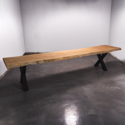 Baumscheiben Esstisch Sapelli - 400 x 85 x 7 cm