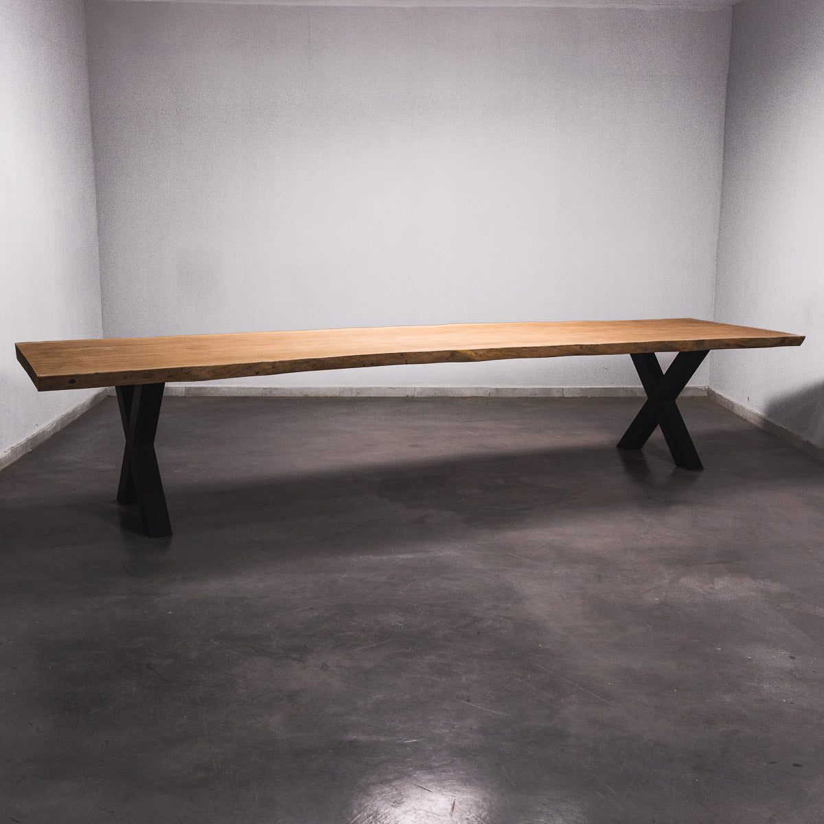 Baumscheiben Esstisch Sapelli - 410 x 95 x 7 cm