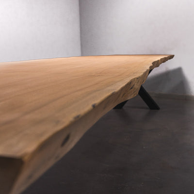 Baumscheiben Esstisch Sapelli - 410 x 95 x 7 cm
