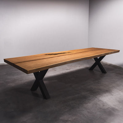 Baumscheiben Esstisch Sipo  - 350 x 110 x 7 cm