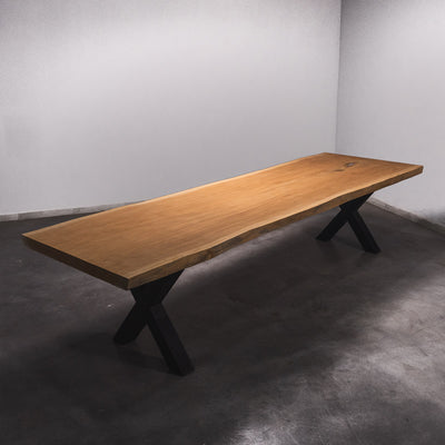 Baumscheiben Esstisch Sapelli - 360 x 105 x 7 cm