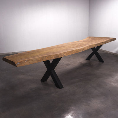 Baumscheiben Gartentisch Tali  - 410 x 105 x 7 cm