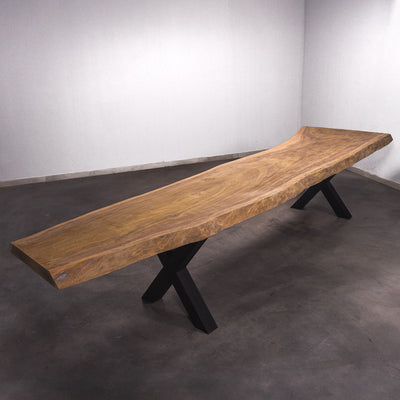 Baumscheiben Gartentisch Tali  - 410 x 105 x 7 cm