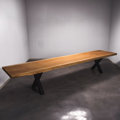 Baumscheiben Esstisch Sipo  - 455 x 100 x 7 cm