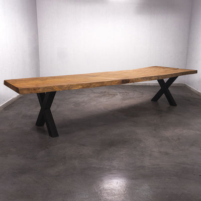 Baumscheiben Gartentisch Tali  - 400 x 95 x 7 cm