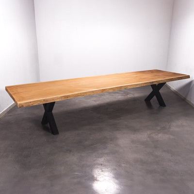 Baumscheiben Gartentisch Sapelli - 435 x 130 x 7 cm