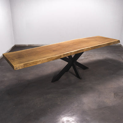 Baumscheiben Esstisch Iroko - 300 x 85 x 7 cm