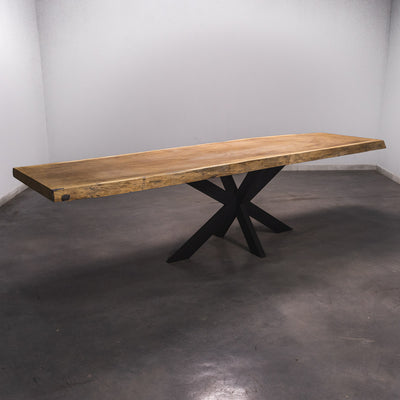 Baumscheiben Esstisch Iroko - 305 x 85 x 7 cm