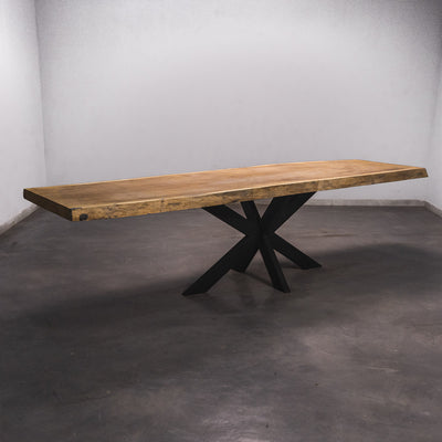 Baumscheiben Esstisch Iroko - 305 x 85 x 7 cm