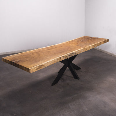 Baumscheiben Esstisch Iroko - 300 x 95 x 7 cm