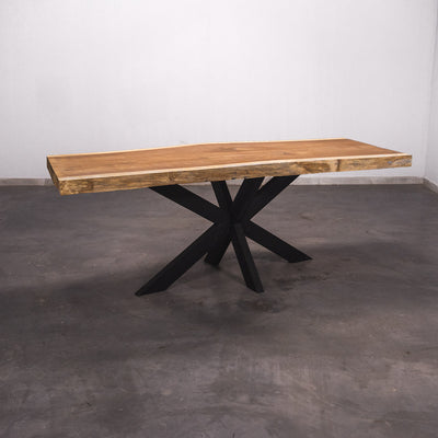 Baumscheiben Esstisch Iroko - 220 x 90 x 7 cm