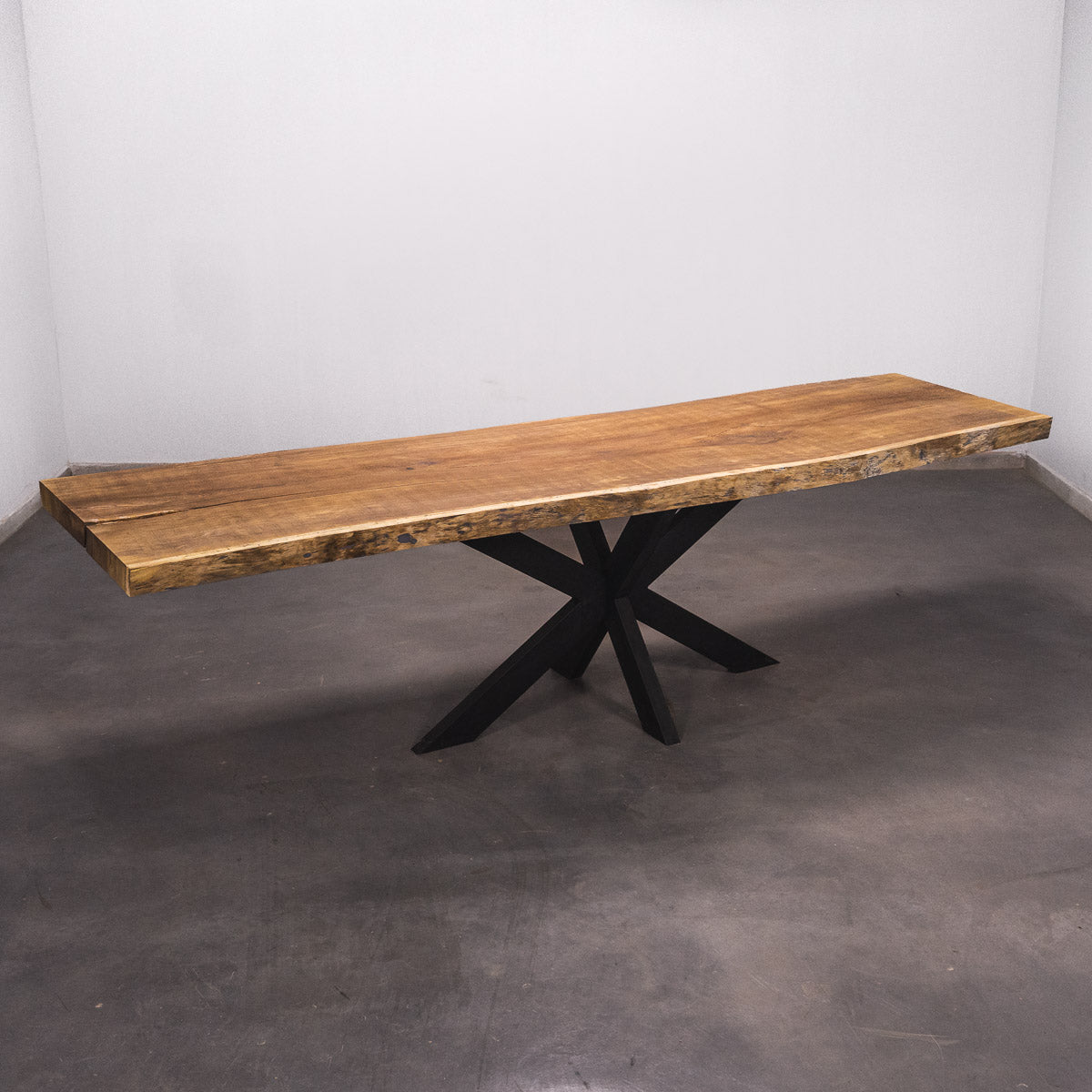Baumscheiben Esstisch Iroko - 300 x 85 x 7 cm