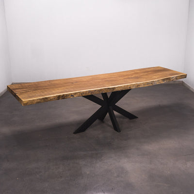 Baumscheiben Esstisch Iroko - 300 x 85 x 7 cm