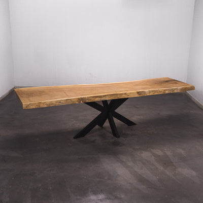 Baumscheiben Esstisch Iroko - 300 x 85 x 7 cm