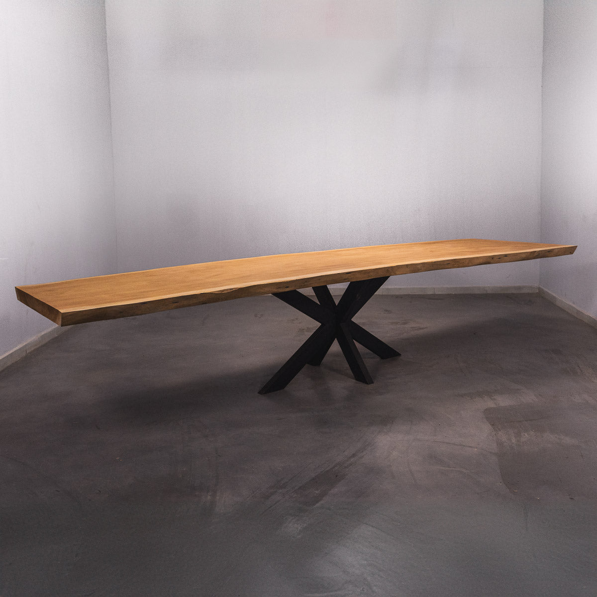 Baumscheiben Esstisch Sapelli - 400 x 90 x 7 cm