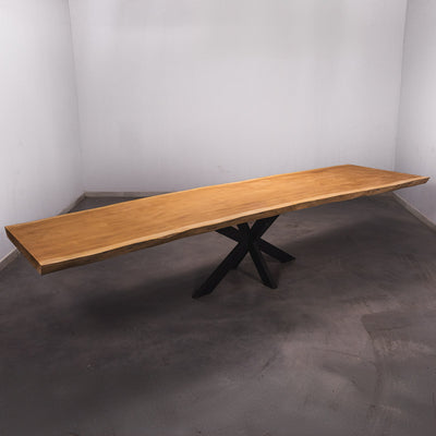 Baumscheiben Esstisch Sapelli - 400 x 90 x 7 cm