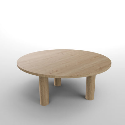 Runde Holzsäule aus Eichenholz (Satz) (A)