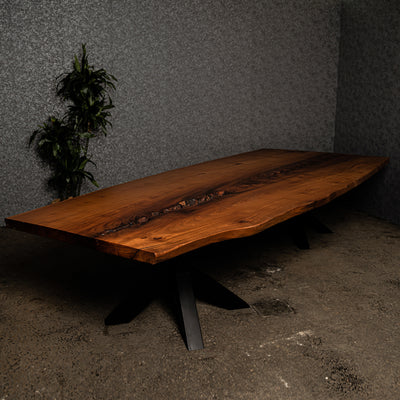 Baumscheiben Konferenztisch Khaya - 360 x 152 x 6 cm