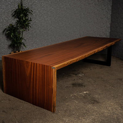 Baumscheiben Konferenztisch Sapelli - 348 x 120 x 7 cm